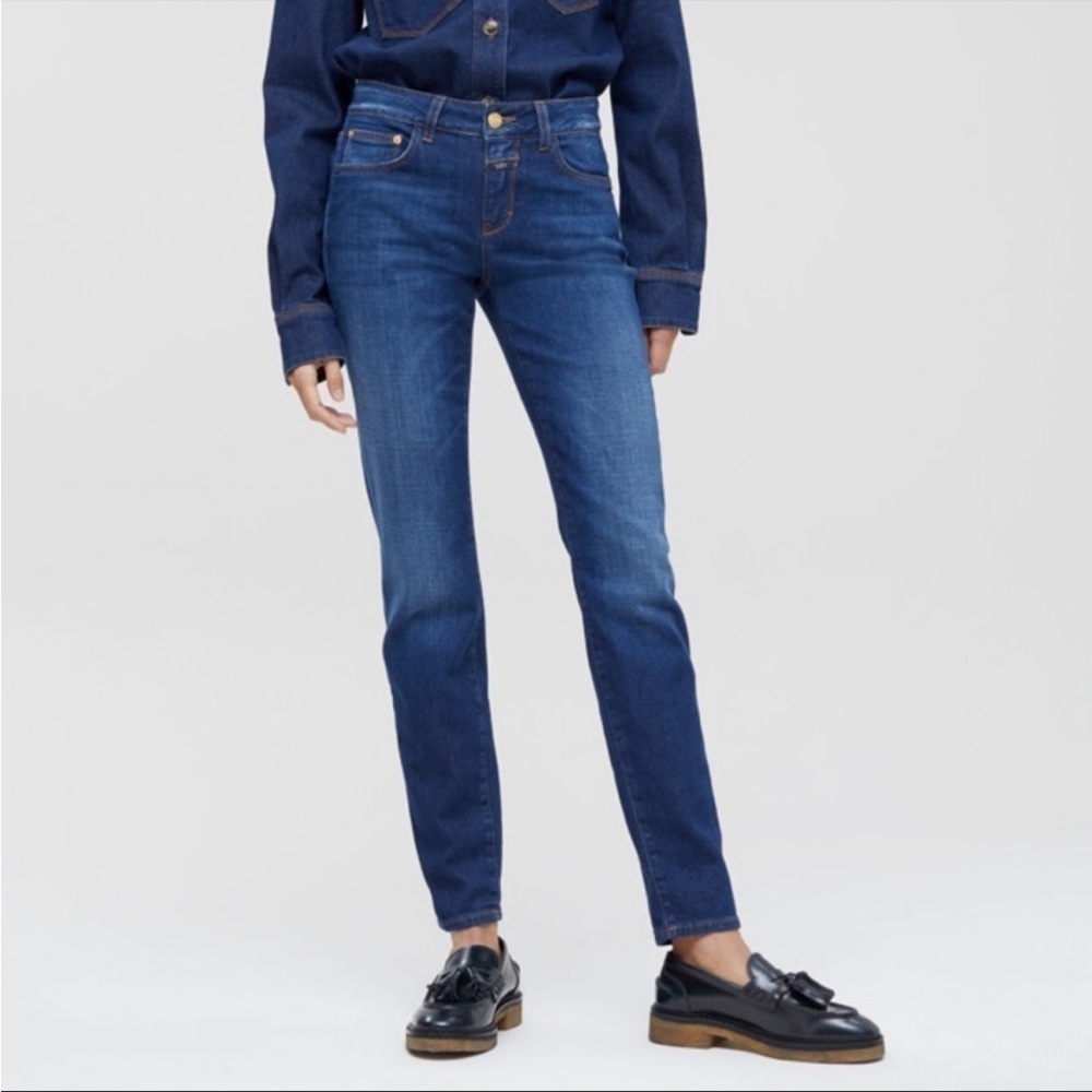 CLOSED Baker C91833 Mid Rise Skinny Jeans Made in Italy